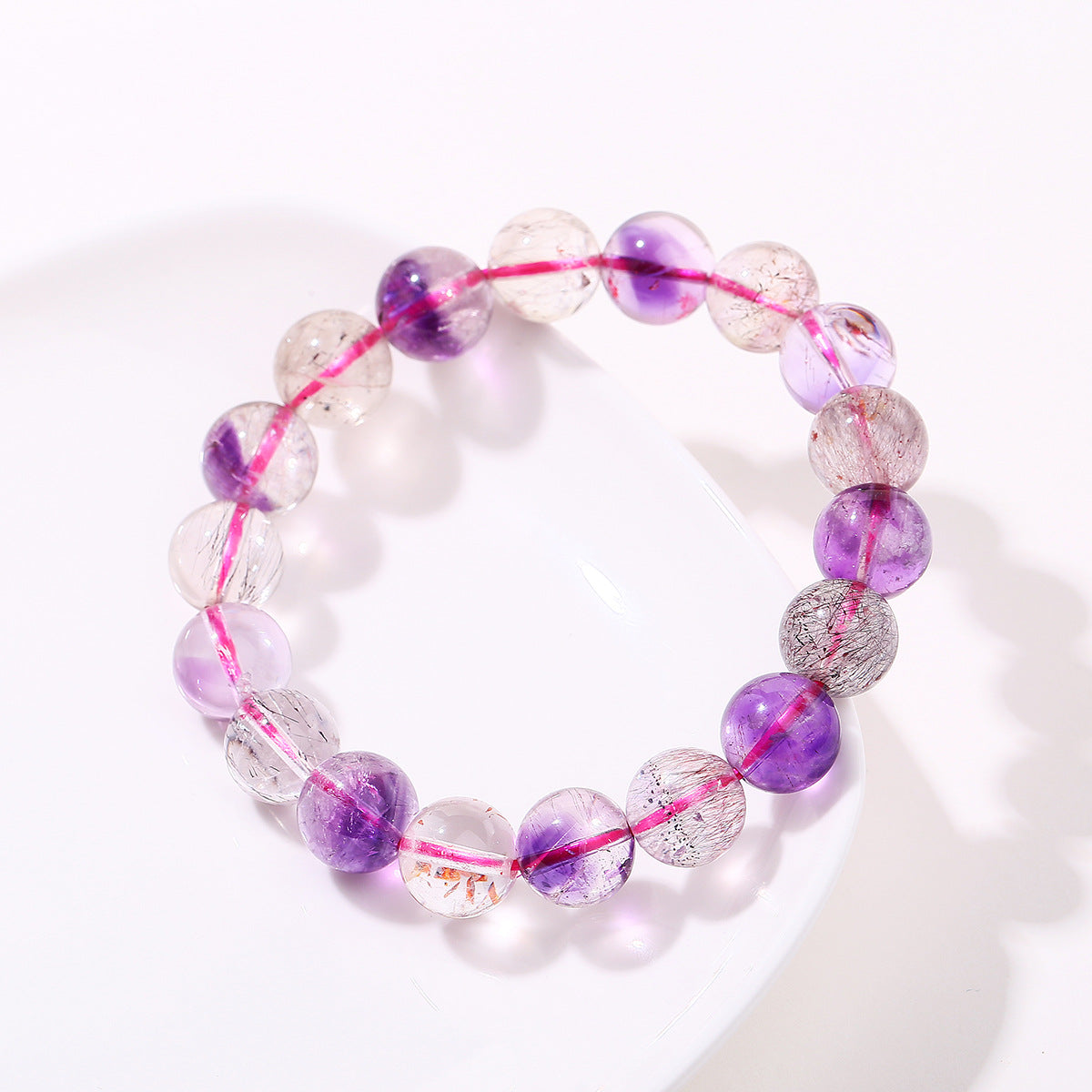 Buddha Life 7A Natural Ice Transparent Crystal Bracelet