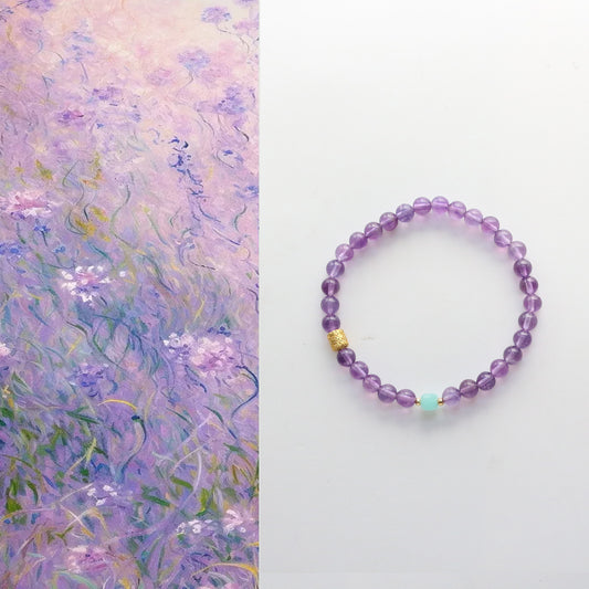 Amethyst Tianhe Stone Bracelet