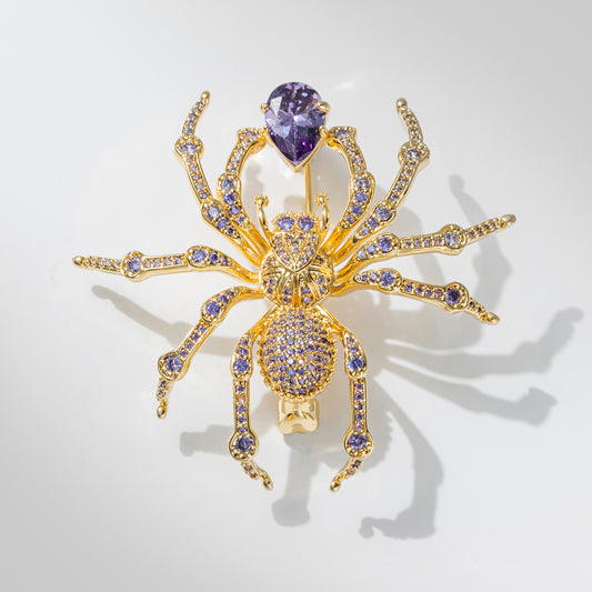 Spider Brooch, Personalized Design Fashion Suit Accessories