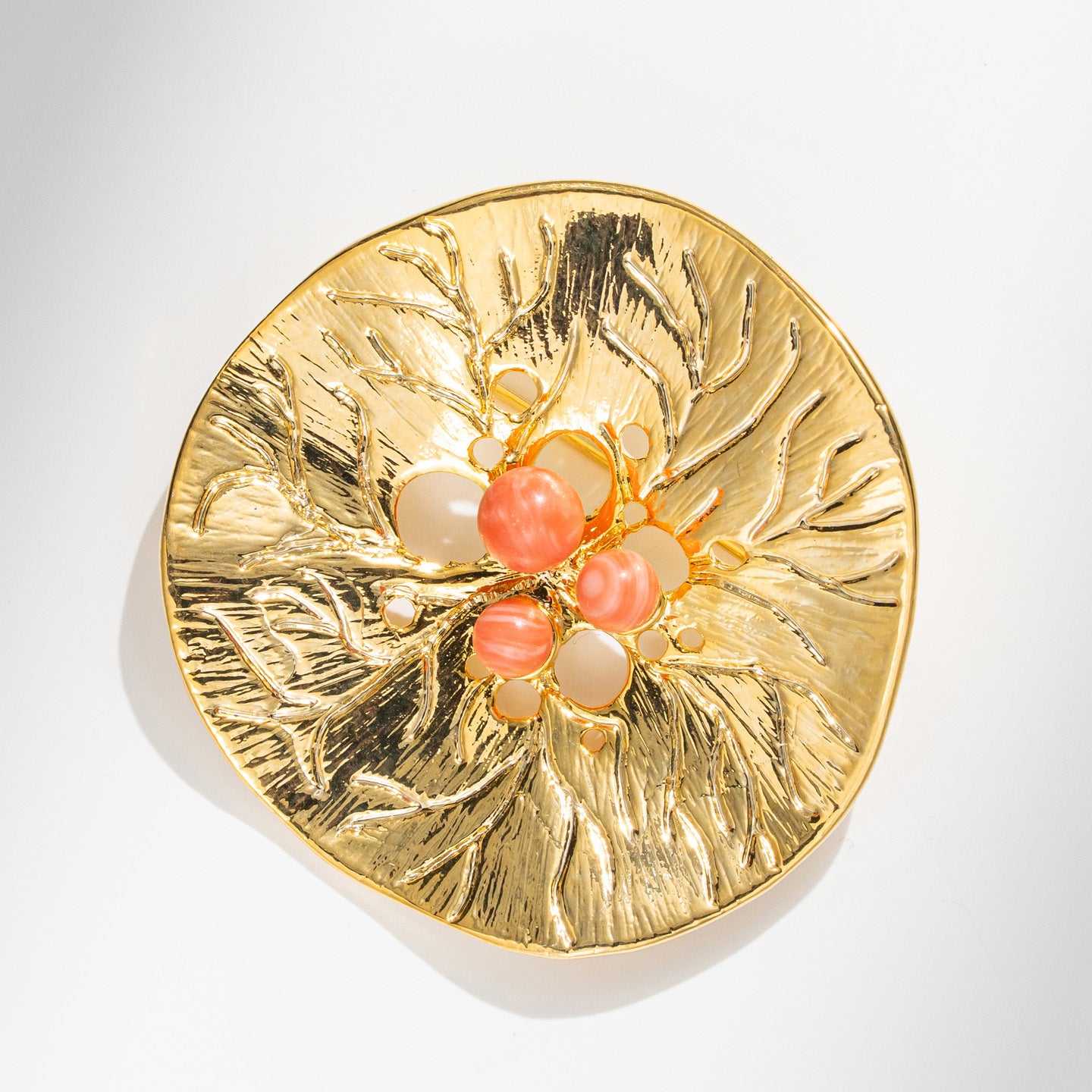 Freshwater Pearl Lotus Leaf Brooch