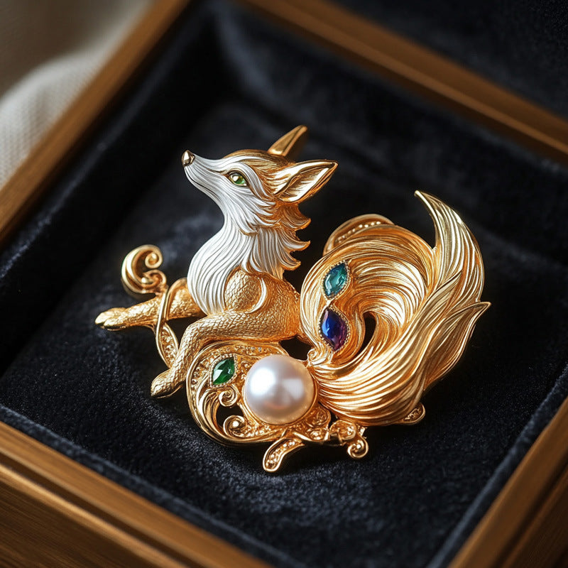 Fox Brooch, Fashionable Personality Fashion Suit Accessories