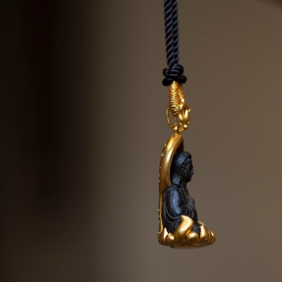 Buddha Life Copper Alloy Guanyin Safe and Sound Necklace