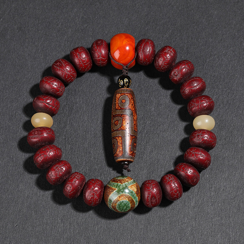 Buddha Life Nepalese Phoenix Eye Bodhi Bracelet Buddha Beads Rosary Beads for Men and Women