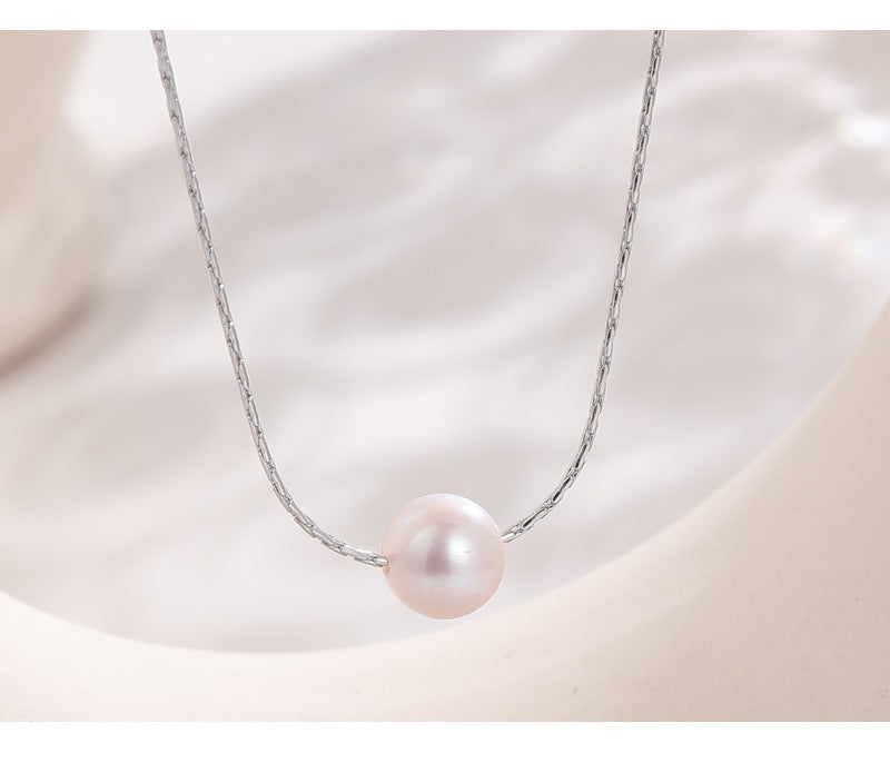 S925 Sterling Silver Baroque Pearl Necklace
