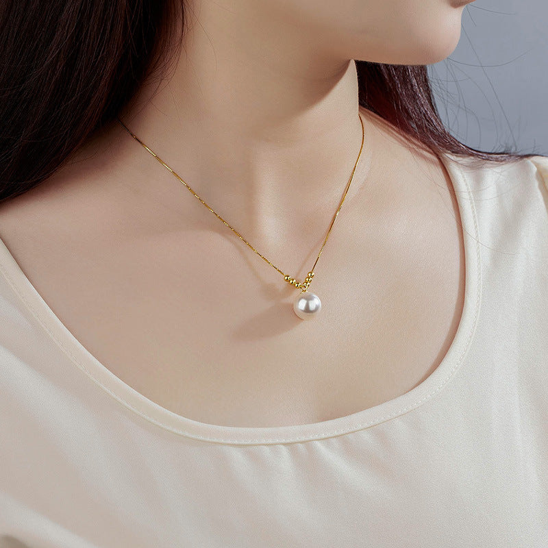 S925 Sterling Silver Australian White Highlight Necklace