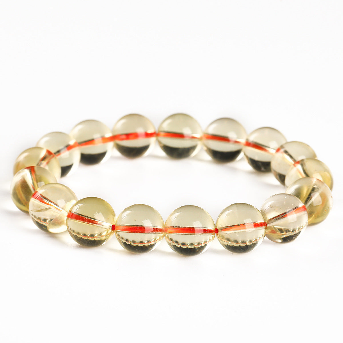 Buddha Life 8A Grade Natural Citrine Bracelet Ice  Single Circle Crystal Bracelet.