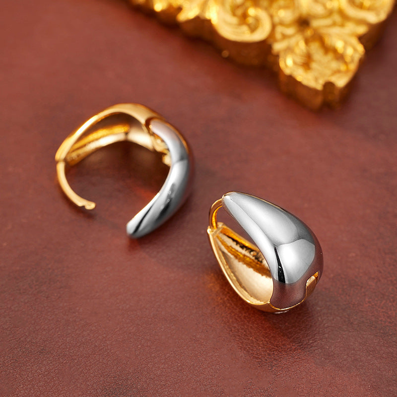 925 Sterling Silver Water Drop Earrings Personalized Simple Design Silver Jewelry