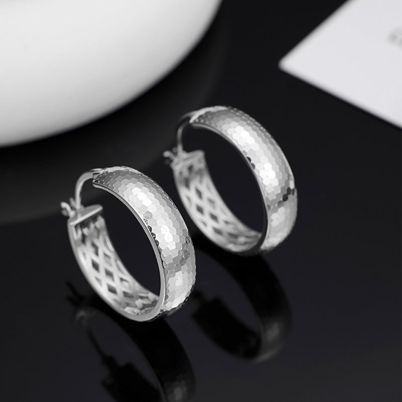 S925 Sterling Silver Ring Ear Buckle