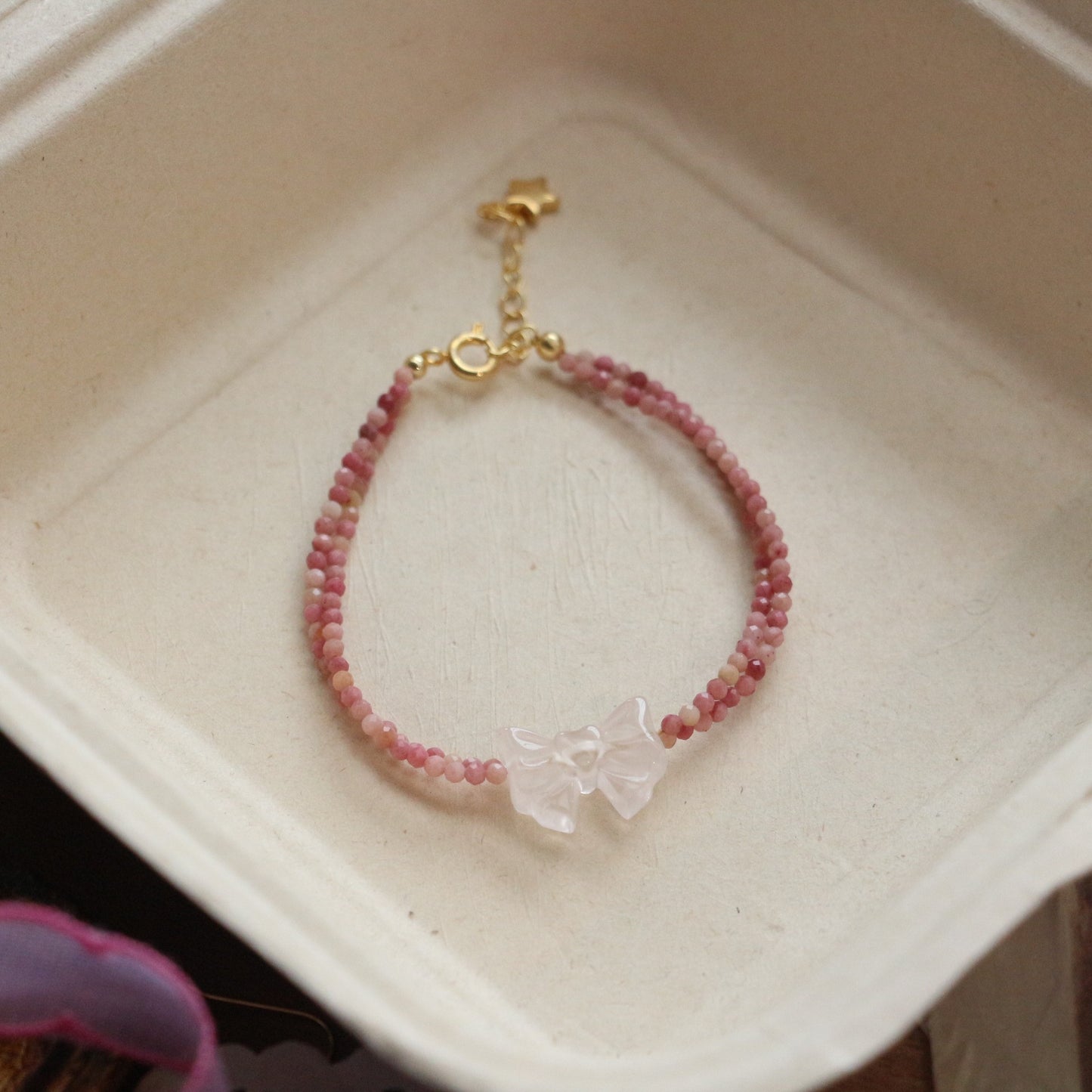 Buddha Life Water Lily Series Red Pink Pearl Necklace Bracelet Ring