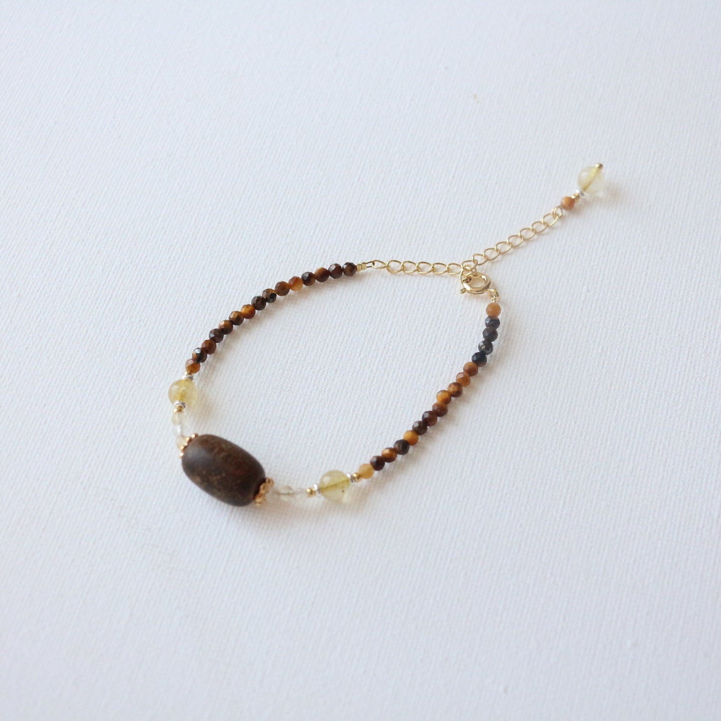 Maillard Vintage Necklace Tiger's Eye Beaded Bracelet Ring