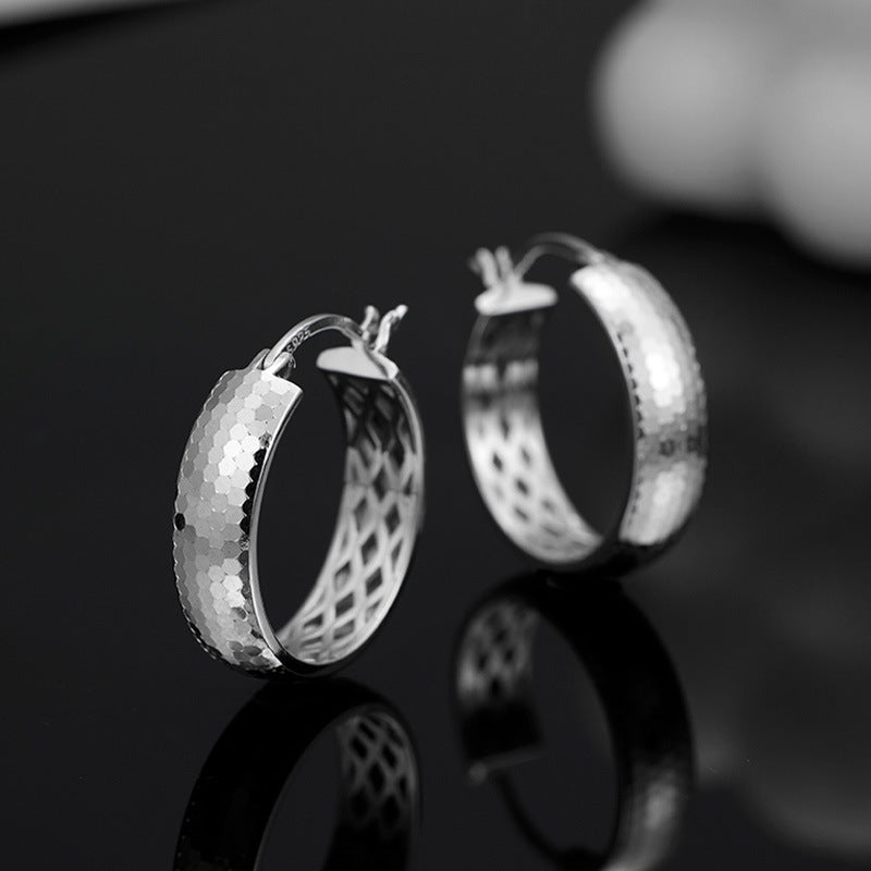 S925 Sterling Silver Ring Ear Buckle