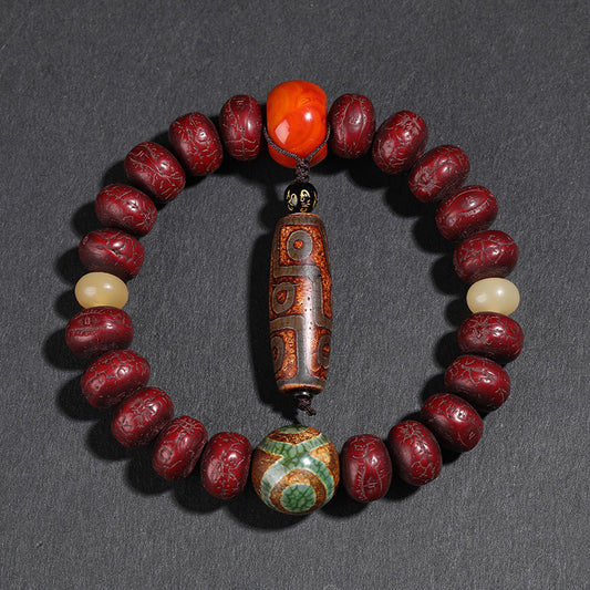 Nepalese Phoenix Eye Bodhi Bracelet Buddha Beads Rosary Beads for Men and Women