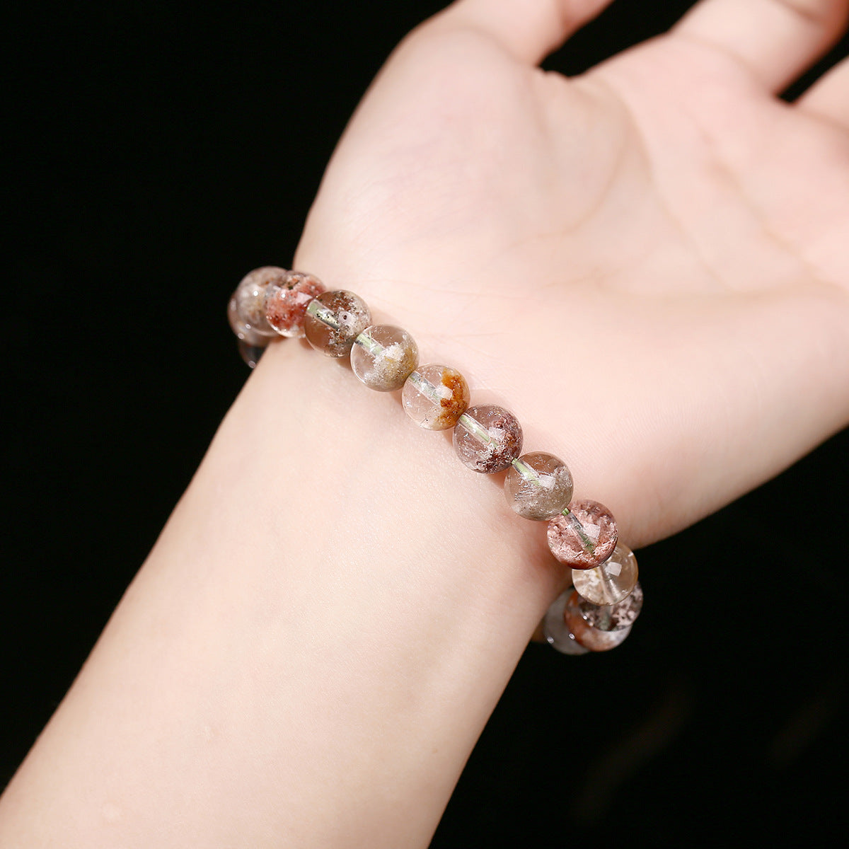 Buddha Life 7A/8A Natural Ice Transparent Ghost Crystal Bracelet