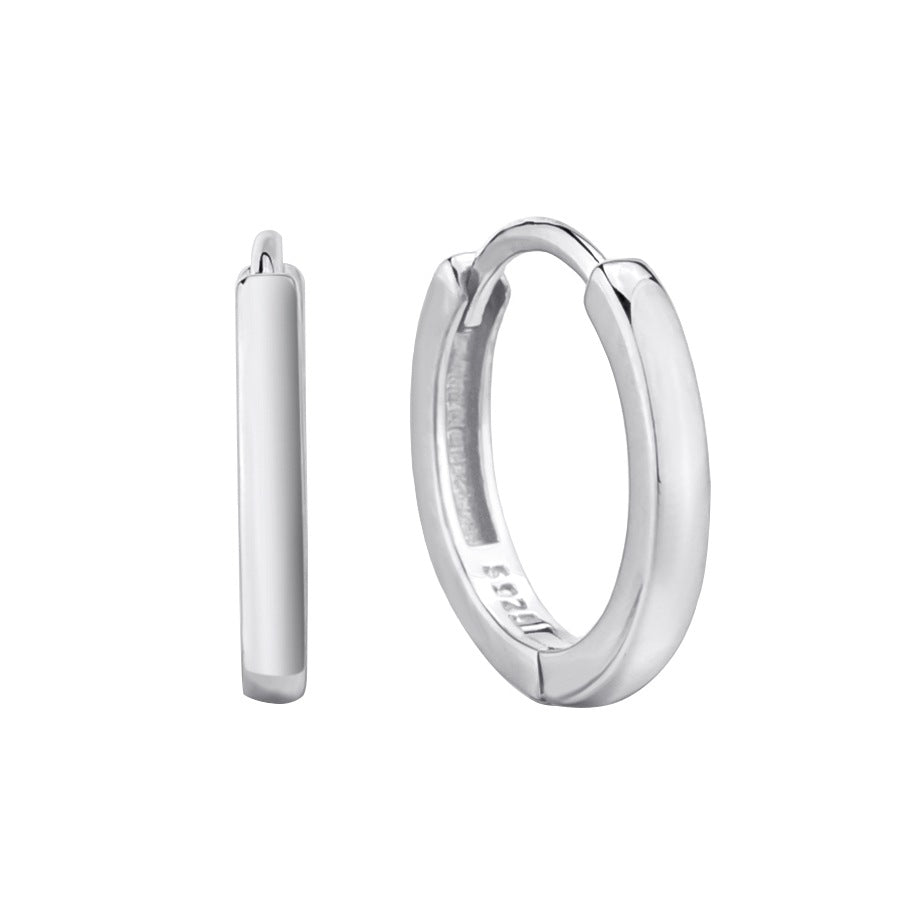 Dapaza Individual Silver  Earrings Men's and Women's Silver Stud Earrings