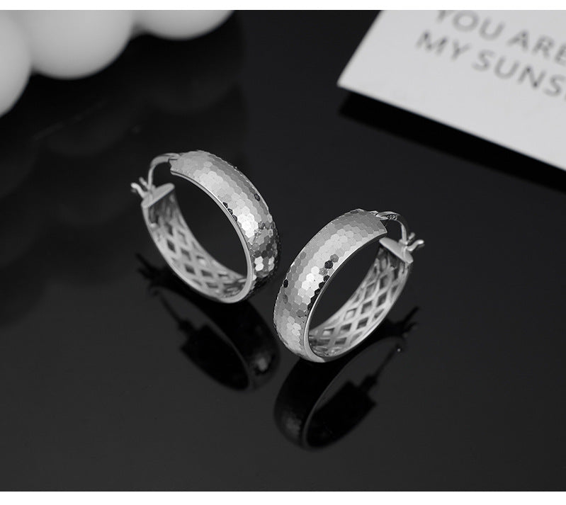 S925 Sterling Silver Ring Ear Buckle