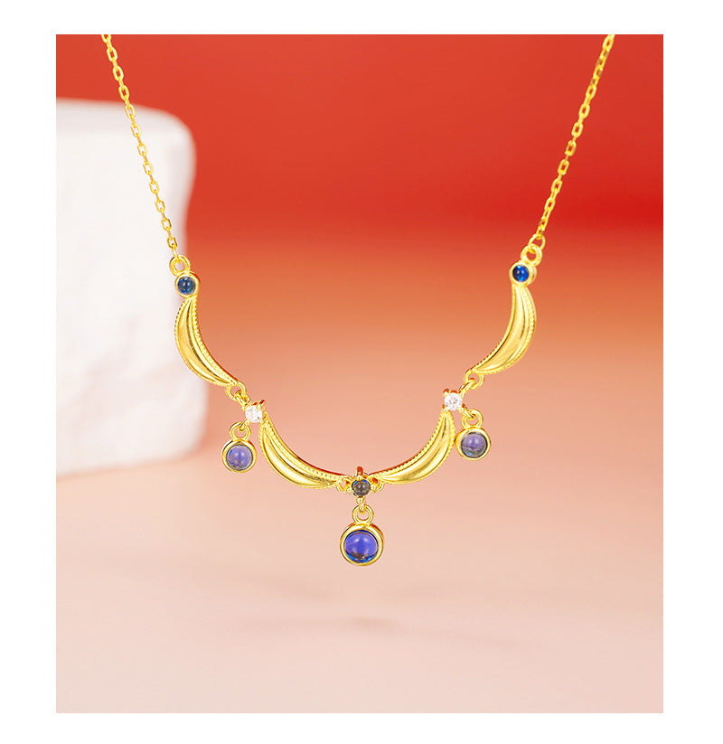 S925 Sterling Silver French Vintage Necklace