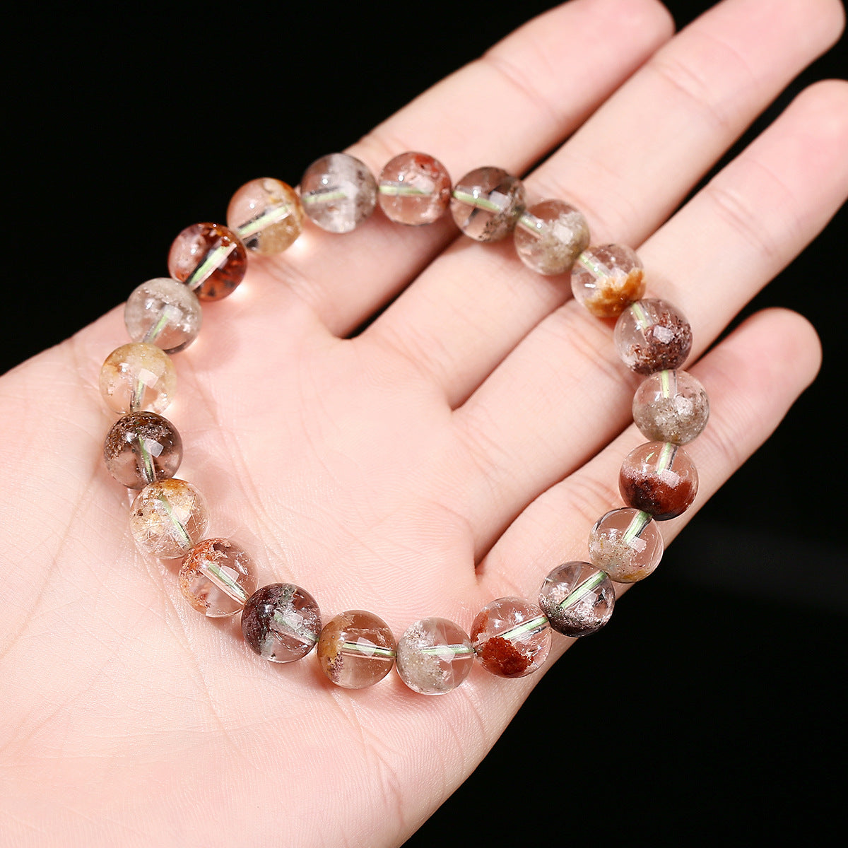Buddha Life 7A/8A Natural Ice Transparent Ghost Crystal Bracelet