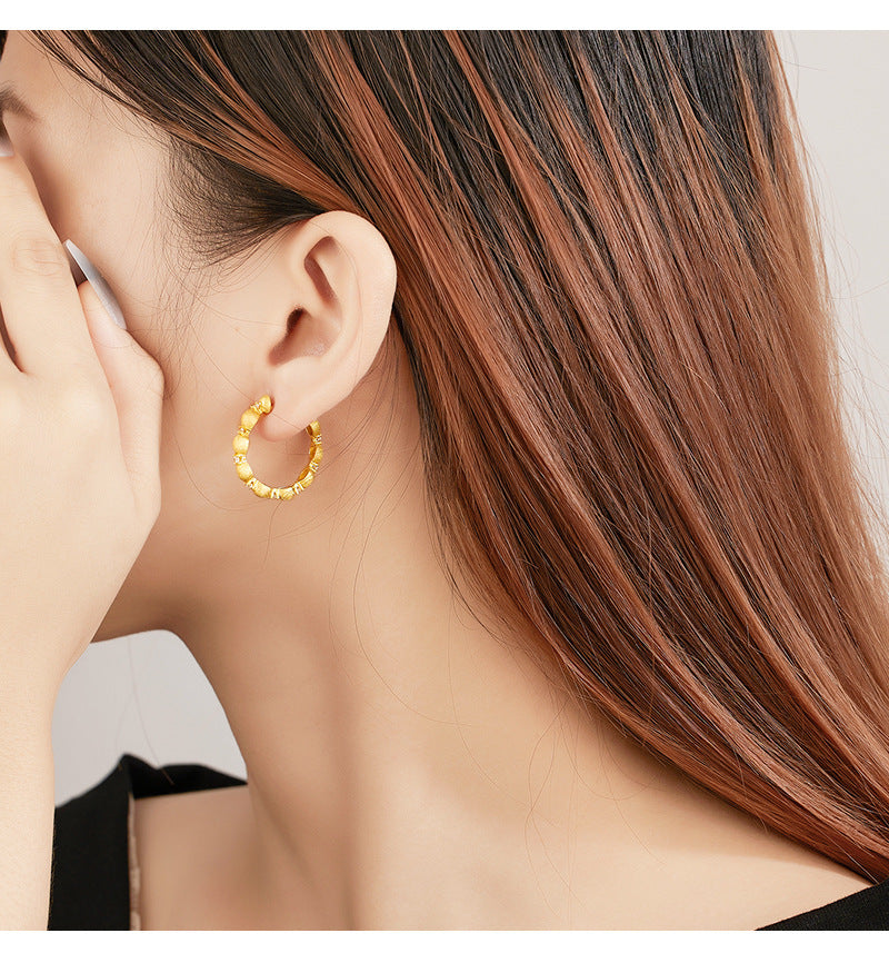 925 Sterling Silver Zircon Earrings Women's  Earrings