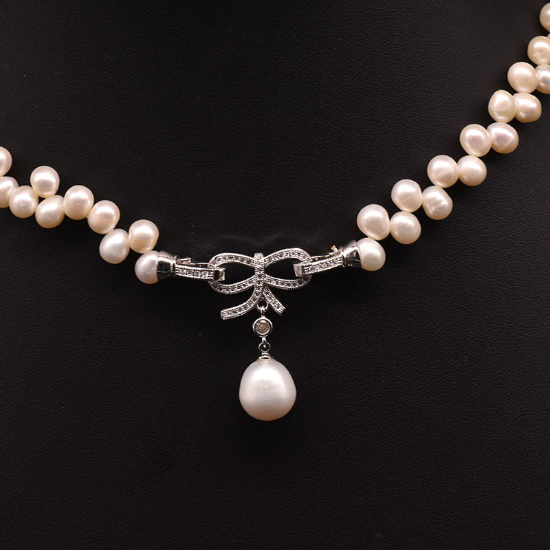 Natural Pearl Necklace Vintage Pearl Jewelry