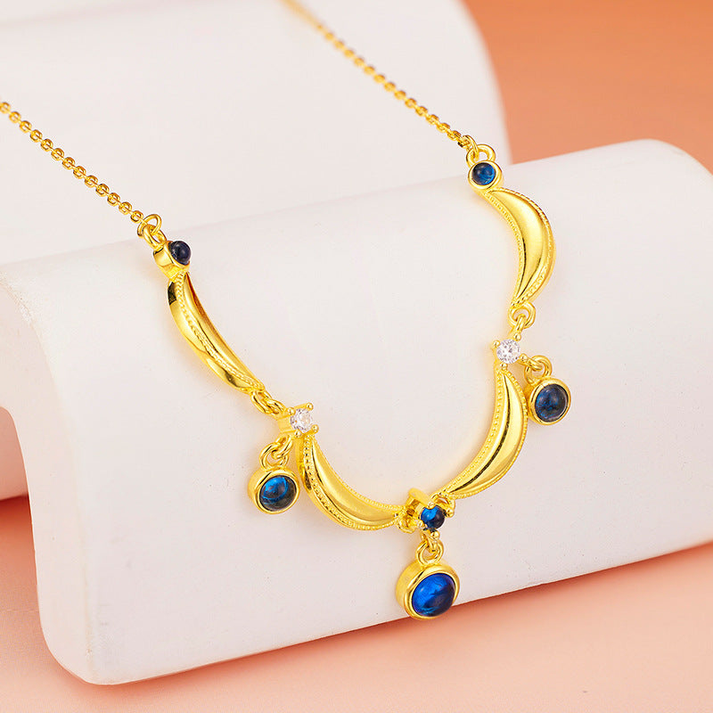 S925 Sterling Silver French Vintage Necklace