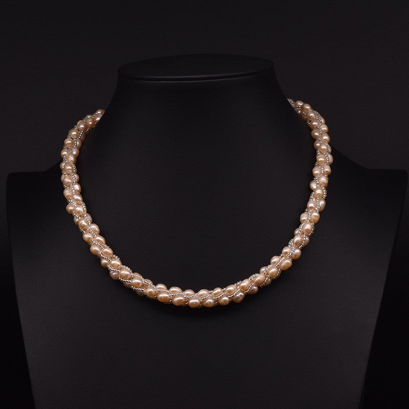 Natural Pearl Necklace Vintage Pearl Jewelry