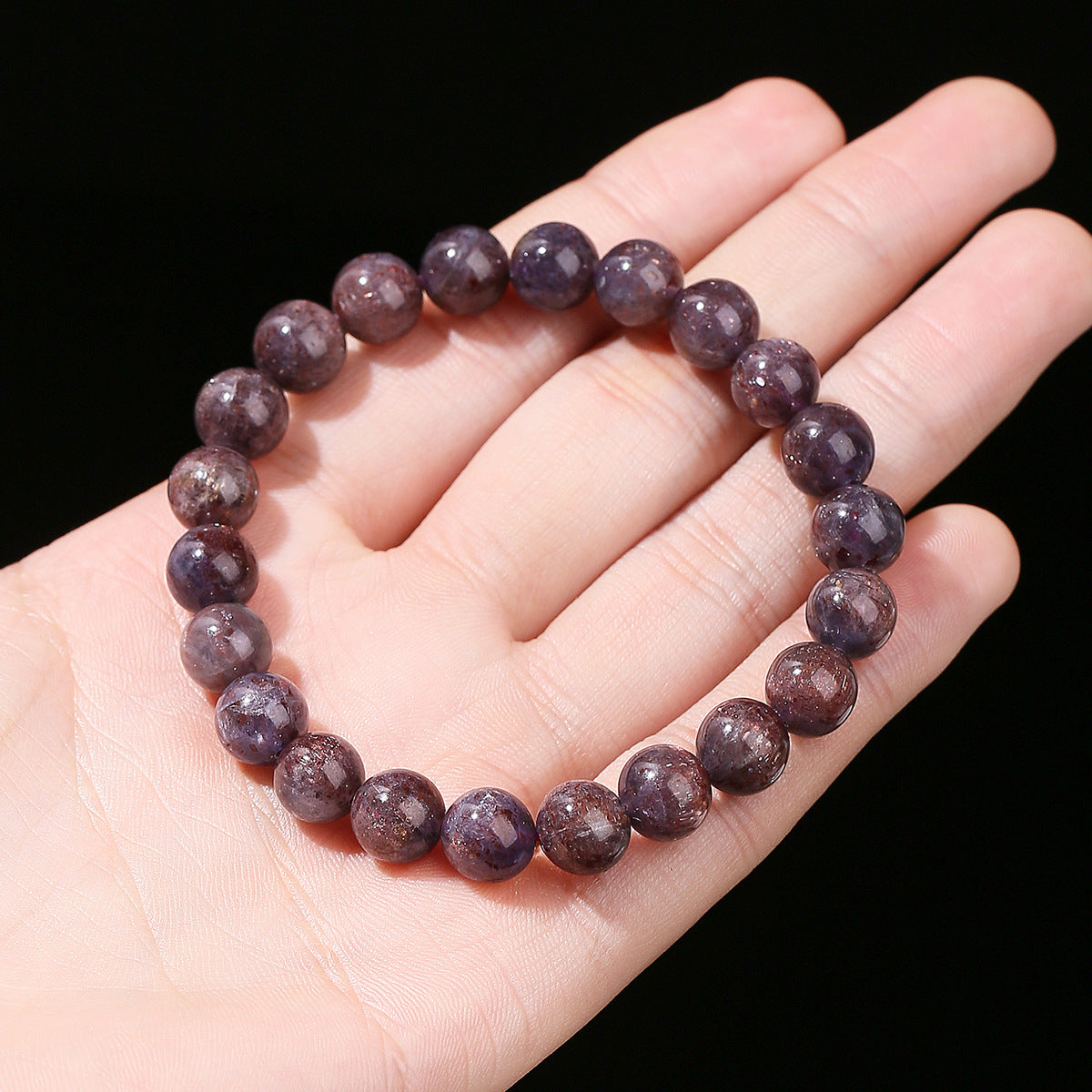 Buddha Life 7A Natural Blood Drop Cordierite Bracelet