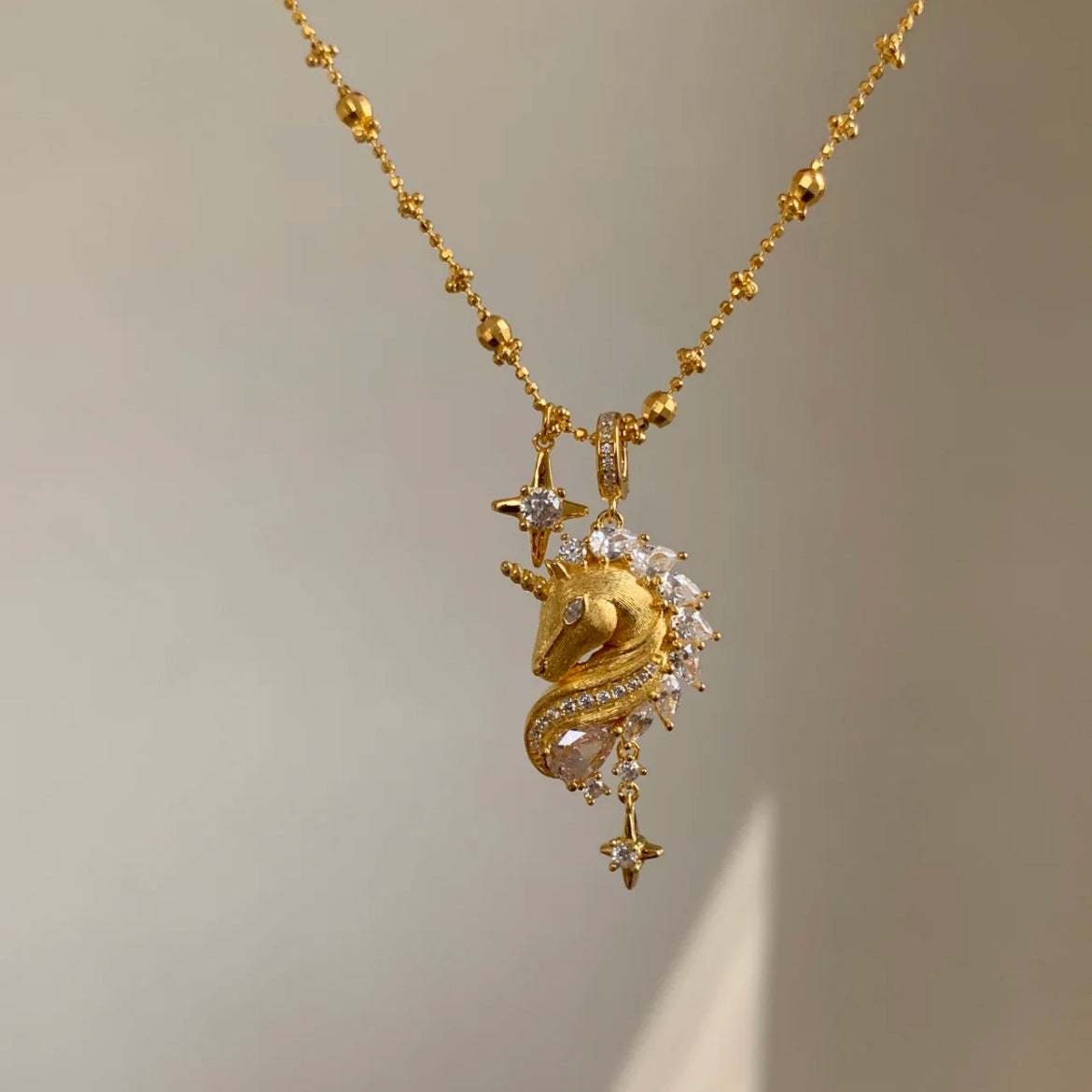 Dapaza  S925 Silver Unicorn Necklace