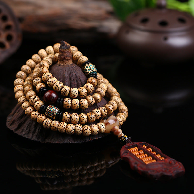 Buddha Life  Star Moon Bodhi Seeds Emerald Multi-circle 108 Bracelets