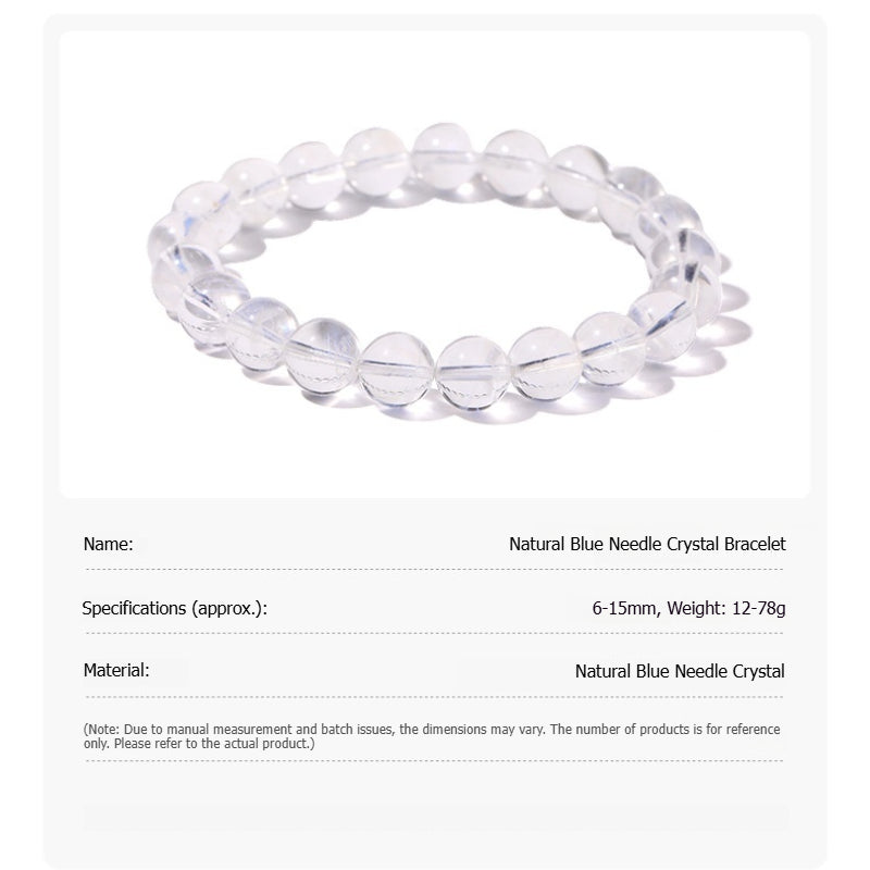 Buddha Life 8A Natural Blue Needle Crystal Bracelet