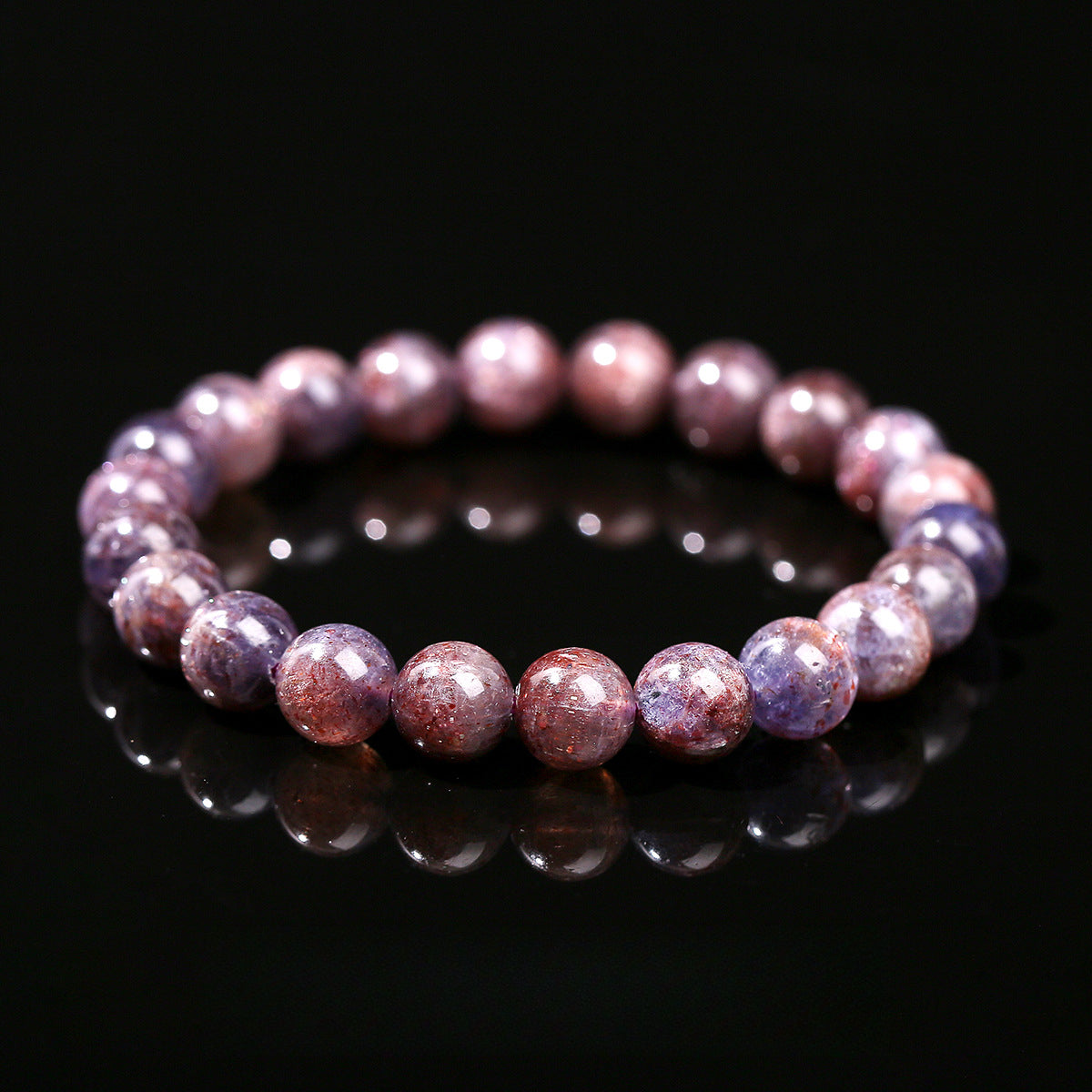 Buddha Life 7A Natural Blood Drop Cordierite Bracelet