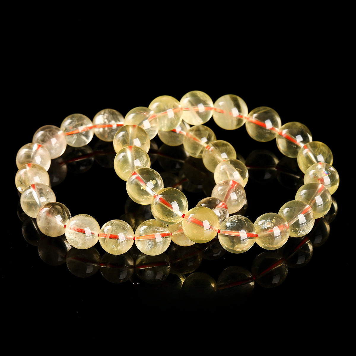 Buddha Life 8A Grade Natural Citrine Bracelet Ice  Single Circle Crystal Bracelet.