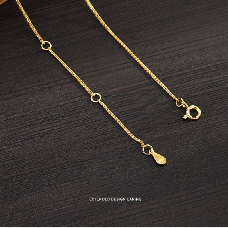 New S925 Silver Fritillary Pendant Light Luxury Ruby Geometric Necklace Whole Body S925 Silver Fashion Classic Pendant
