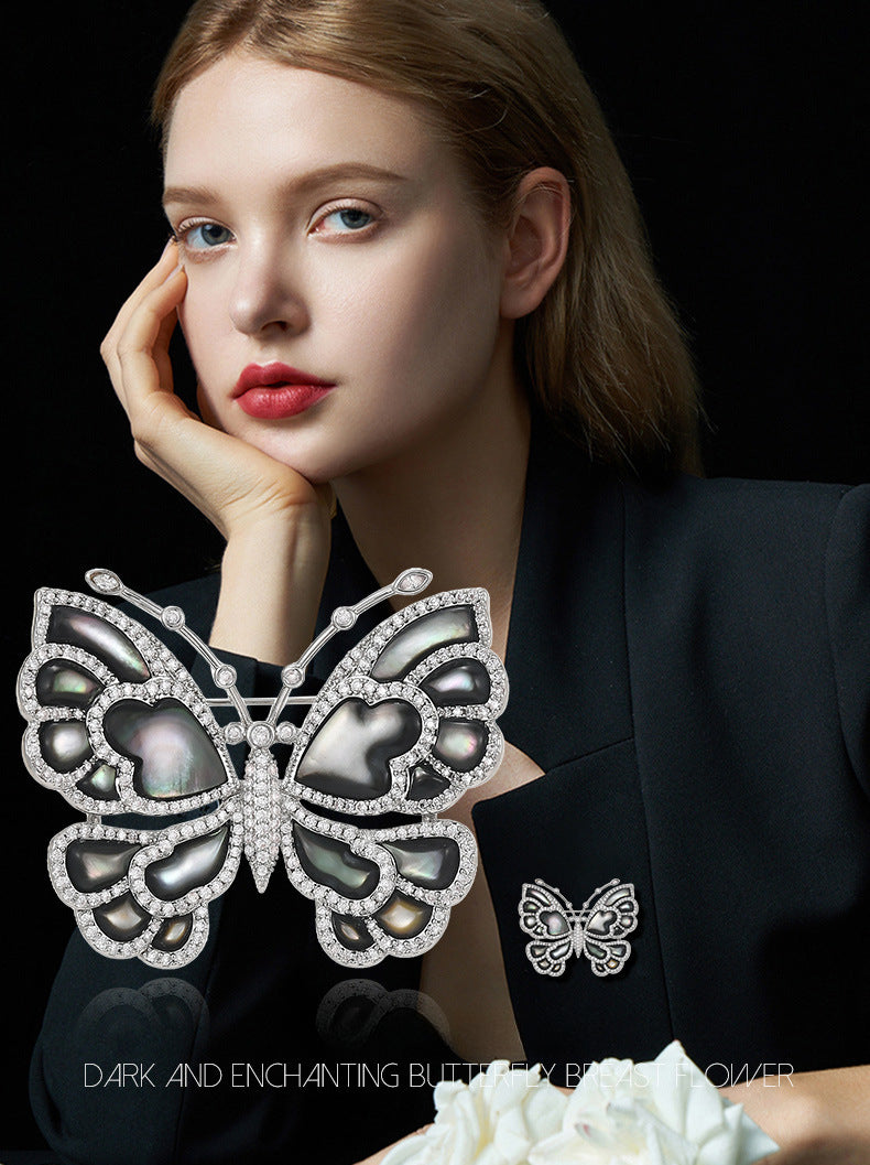 New Butterfly Love Butterfly Brooch High Suit Versatile Style Women's Niche Corsage Pin