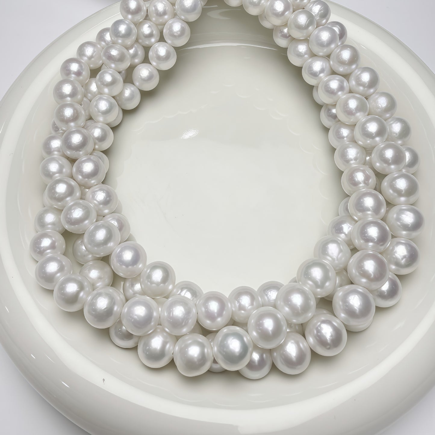 9–10mm Natural Freshwater Pearl Beads – Near Round Pearls for DIY Necklaces & Earrings