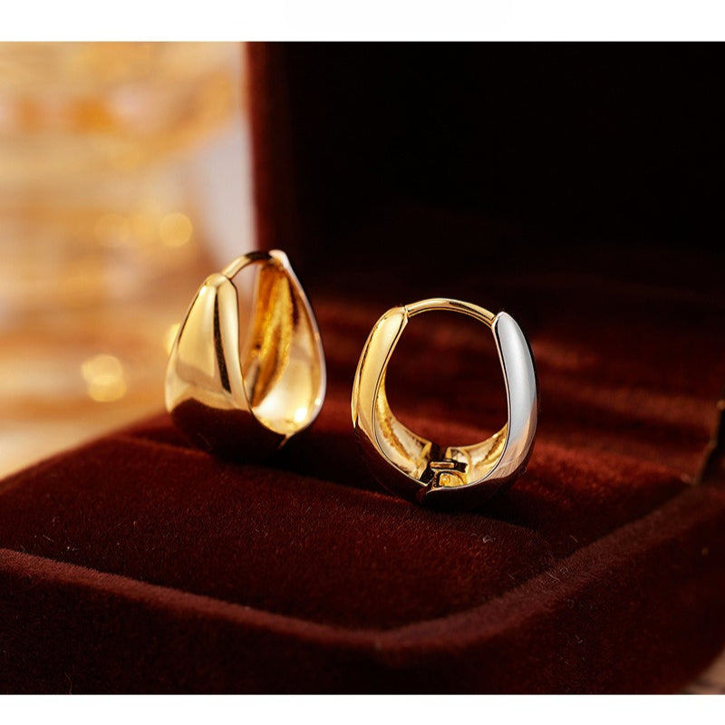 925 Sterling Silver Water Drop Earrings Personalized Simple Design Silver Jewelry