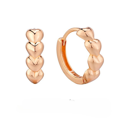 Dapaza 925 Sterling Silver Love Circle Earrings