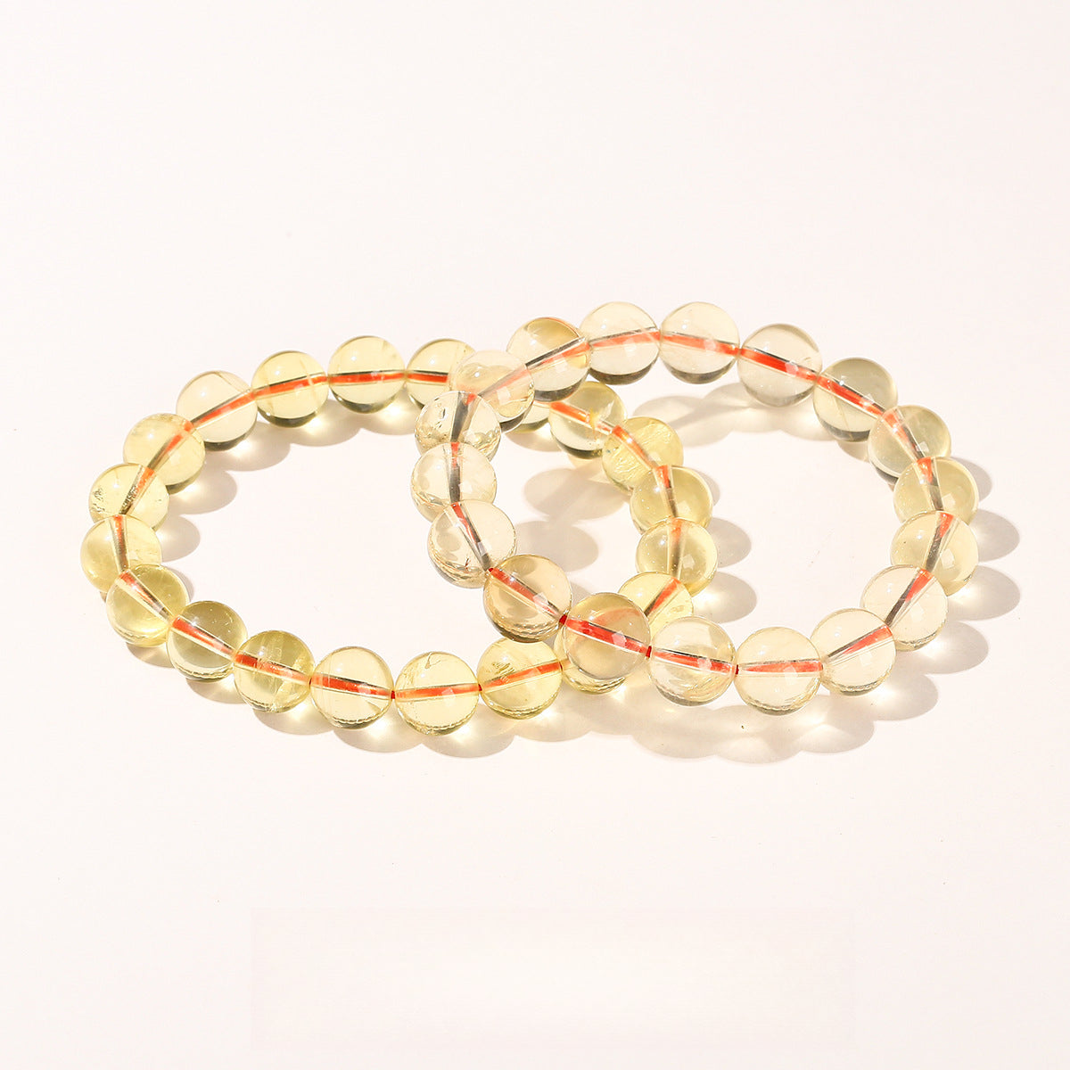 Buddha Life 8A Grade Natural Citrine Bracelet Ice  Single Circle Crystal Bracelet.