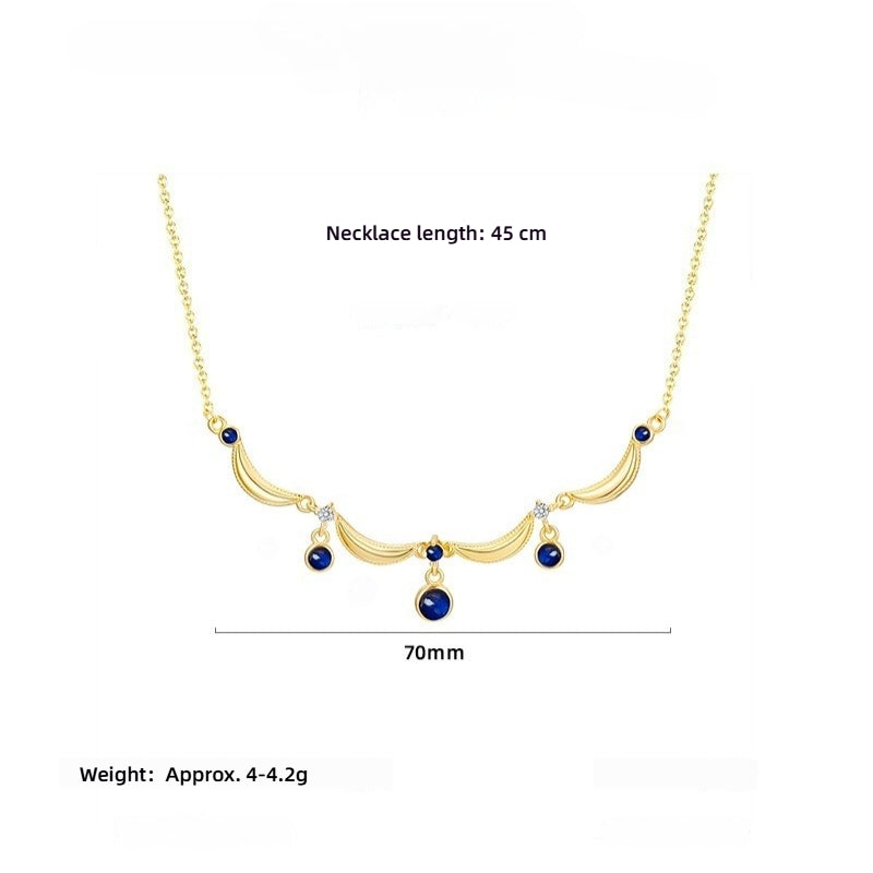 S925 Sterling Silver French Vintage Necklace