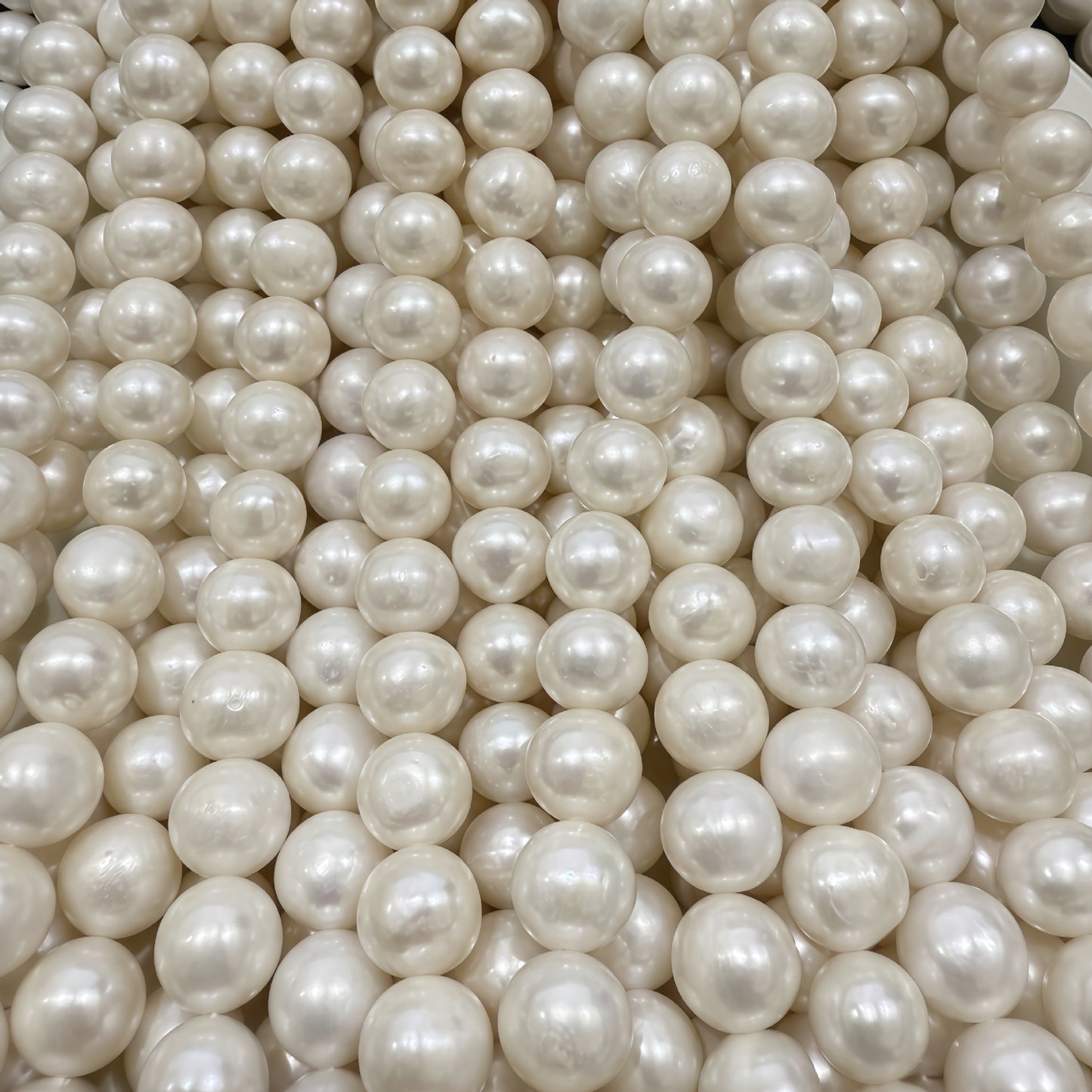 9–10mm Natural Freshwater Pearl Beads – Near Round Pearls for DIY Necklaces & Earrings
