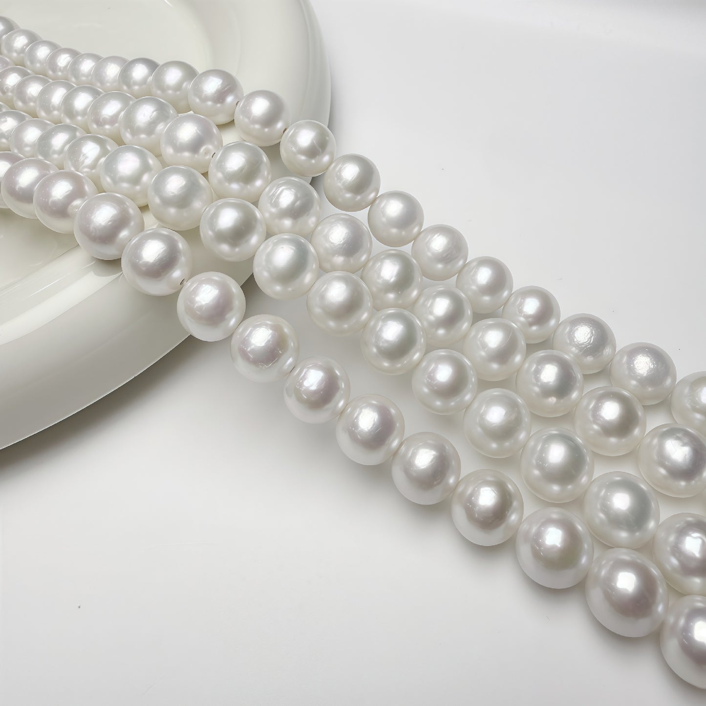 9–10mm Natural Freshwater Pearl Beads – Near Round Pearls for DIY Necklaces & Earrings