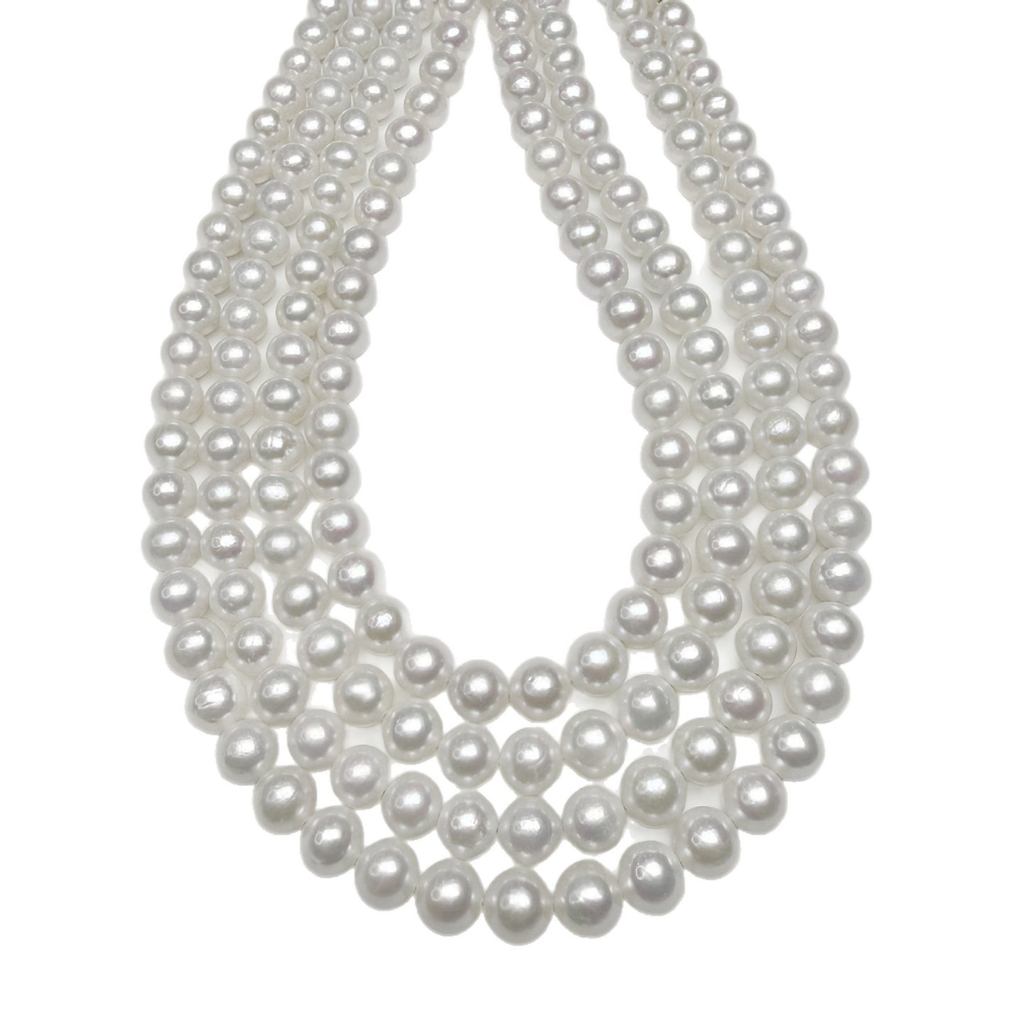 9–10mm Natural Freshwater Pearl Beads – Near Round Pearls for DIY Necklaces & Earrings